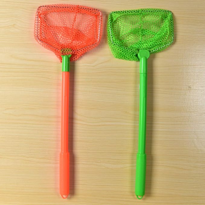 Coopay 2 Pieces Butterflies Fishing Net Catching Bug Floating Bait Beach Nets for Outdoor Playing