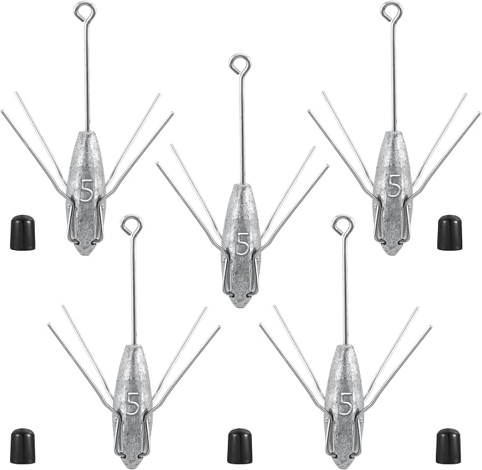 Sputnik Sinkers Fishing Weights Sinkers Surf and Pier Fishing Sinkers Long Tails for Saltwater Fishing Gear Tackle 2oz 3oz 4oz 5oz 6oz