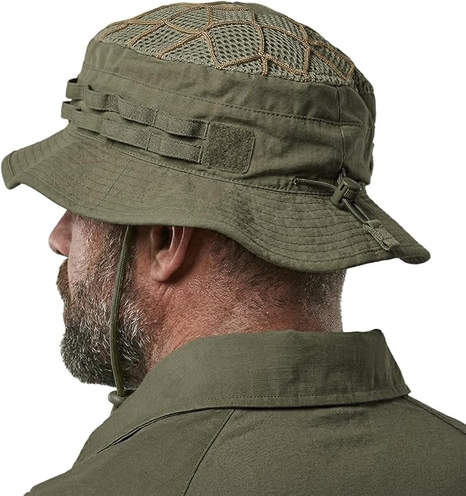 CQR Men's Tactical Boonie Hat, Breathable Packable Sun Hat for Hunting, Hiking, Fishing, Shooting, and Outdoor Activities