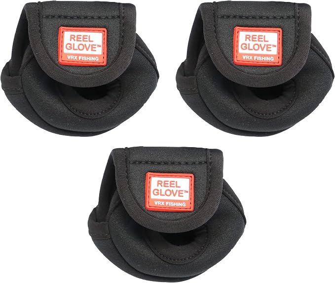 Rod Glove Authentic Casting Reel Cover (3 Pack) for Bass Fishing, Walleye Fishing Used by The Pros Like Gerald Swindle