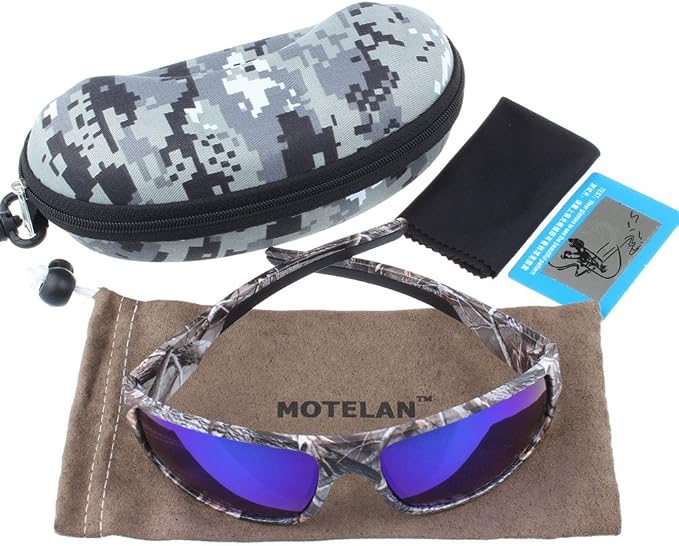 Polarized Outdoor Sports Sunglasses Tr90 Camo Frame for Men Women Driving Fishing Hunting Reduce Glare