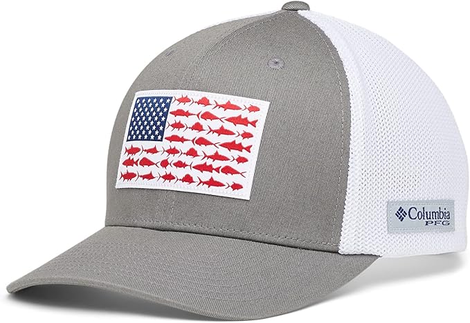 Columbia Unisex Adult PFG Logo Mesh Ball Cap