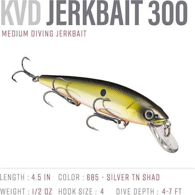 Strike King KVD Jerkbait 3 Hook