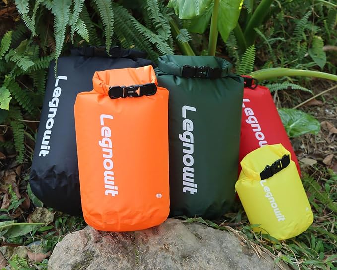 Dry Bag, 3 Pack/5 Pack Waterproof Lightweight Small & Large Dry Sacks for Outdoor Camping, Backpacking, Kayaking, Boating, Travel and More
