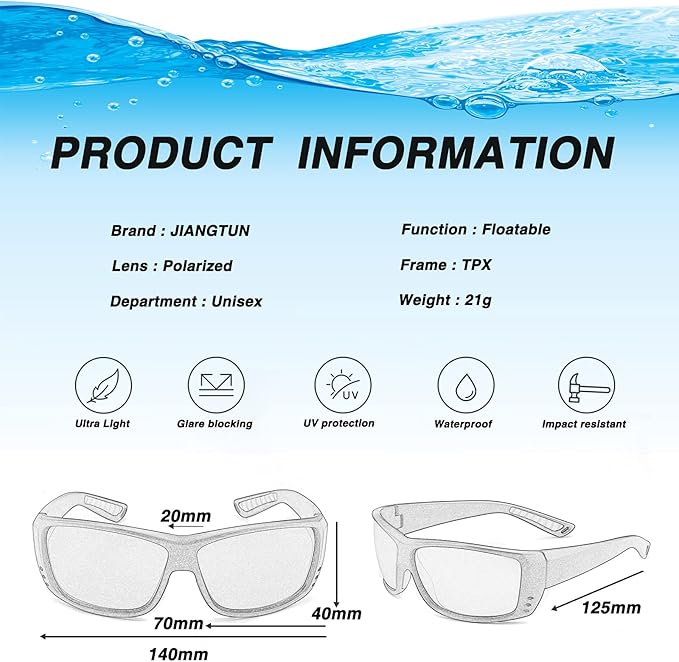 Floating Polarized Fishing Sunglasses for Men Women, Sailing Boating Gifts Beach Cool Style Glasses