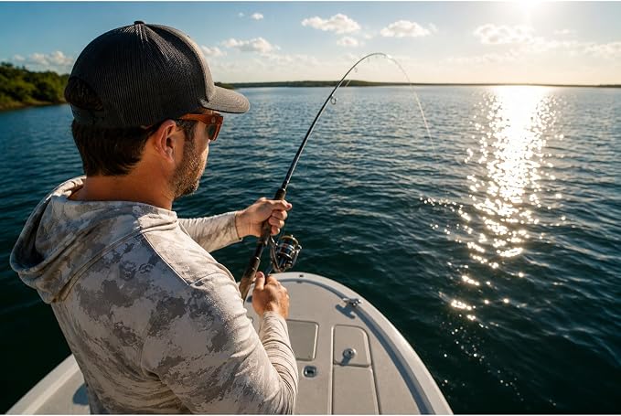 Polarized Fishing Sunglasses for Men - UV400 Protection - Lake, River, Ocean - Lightweight TR90 Frame