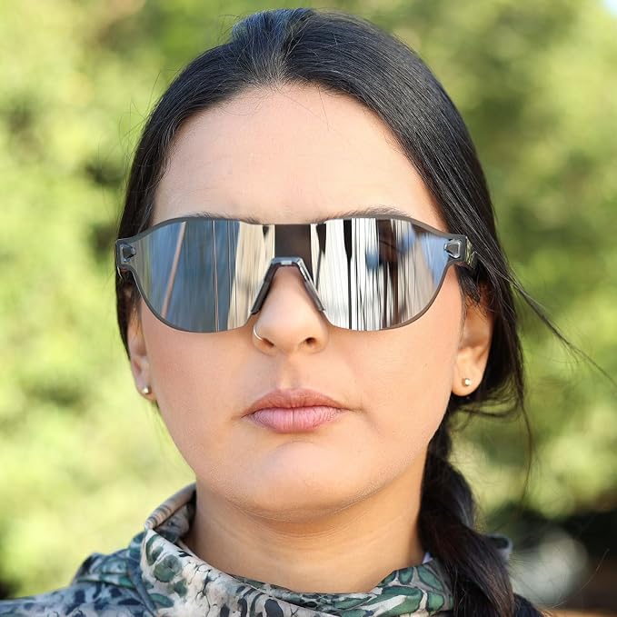 KastKing Nizini Polarized Sports Fishing Sunglasses, With PuriVex Protective Lens Coating, Rimless Wrap Design, Men Women