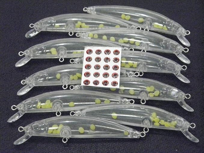 10 Blank Unpainted Minnow Crankbait Topwater Lipless Jerkbait Fishing Lures V3
