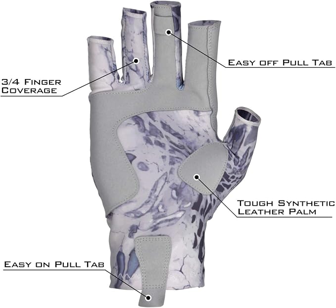 KastKing Sol Armis Sun Gloves UPF50+ Fishing Gloves UV Protection, Sun Protection for Outdoor, Kayaking, Rowing