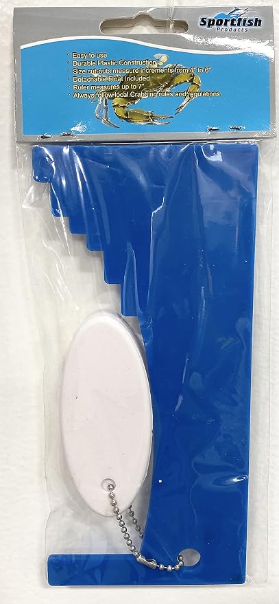 Sportfish Products Crab Measuring Tool Gauge with Ruler | Multi-Size | *Includes Float**