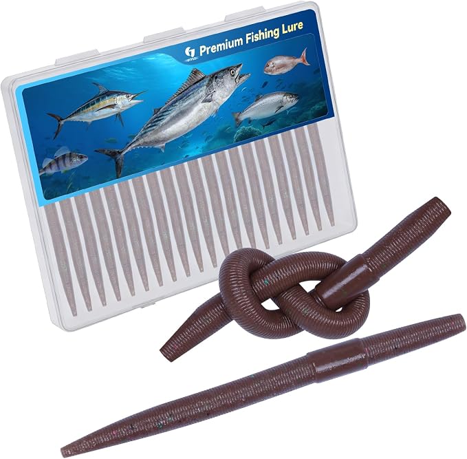 Clearance Bionics-Designed Durable Soft Plastic Fishing Lures Kit with Bonus Accessories, 3/4/5/6 Inch, 9-Type Lifelike Swimbaits in One Gear Set Included Tackle Box for Bass