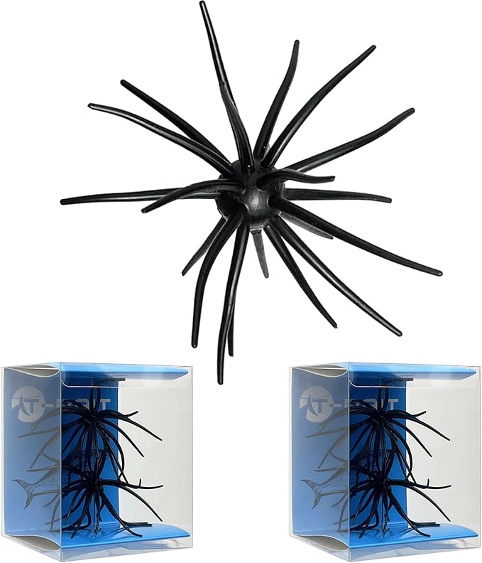 4Pcs Floating Sea Urchin Soft Lure | Tentacle Creature Lure, 4.33" & 3.54" TPR Finesse Baits, 5 Colors, Ideal for Bass Fishing with Drop Shot, Wacky Rig, Neko Rig