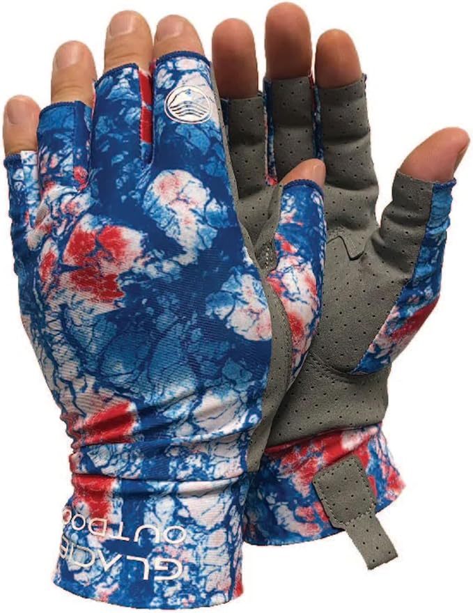 Glacier Glove Ascension Bay 50+ Sun Protection Durable Lightweight Breathable Quick-Dry Fingerless Outdoor Fishing Sun Glove
