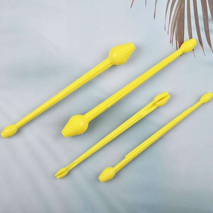 Plastic Fishing Hook Disgorger Snelled Fish Hook Remover Tool Portable Fishhook Extractor Detacher Dehooker Fishing Gear Accessory Small Large 6pcs