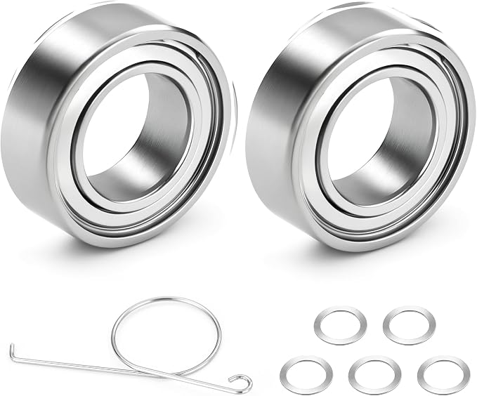 Fishing Reel Knob Accessory Kit 2Pcs Pre-Lubricated Miniature Stainless Steel Ball Bearings Shielded on Both Sides for Shimano, Daiwa and Penn Reels