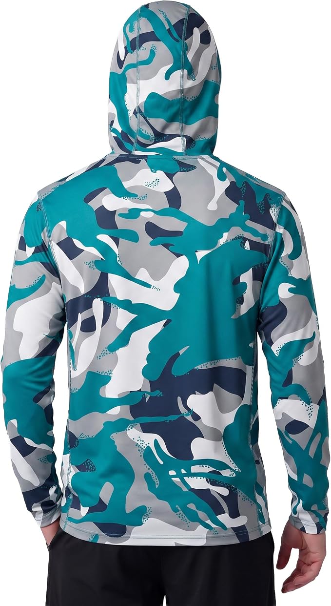 Reel Life UV Long Sleeve Hoodie – Jax Beach Mens Long Sleeve Sun Protection Shirts with Hood