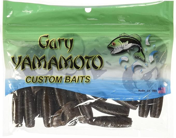 Yamamoto 5" Single Tail Grub Soft Plastic Fishing Angling Swimbait Lures with Tail-Curling Action - 20 Pack