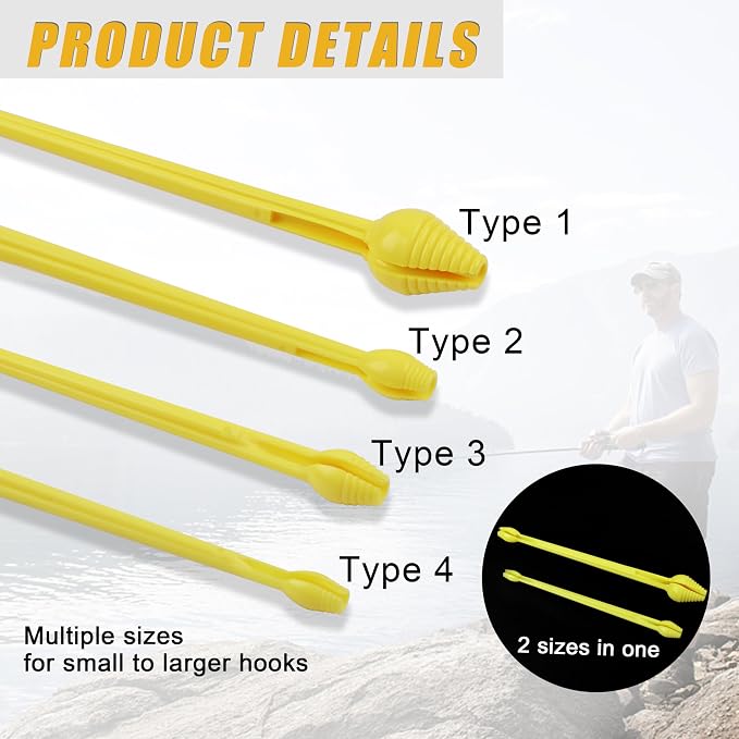 Plastic Fishing Hook Disgorger Snelled Fish Hook Remover Tool Portable Unhook Tool Fish Extractor Detacher Dehooker Fishing Gear Accessories