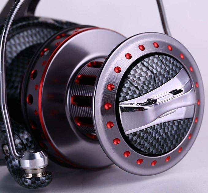 Fishdrops Surf Spinning Reel, Size 10000 12000 Saltwater Fishing Reels, Full Metal Frame 31 LBs Max Drag, 10+1 Stainless BB Ultra Smooth Powerful, High Capacity Long Casting Spinning Reels