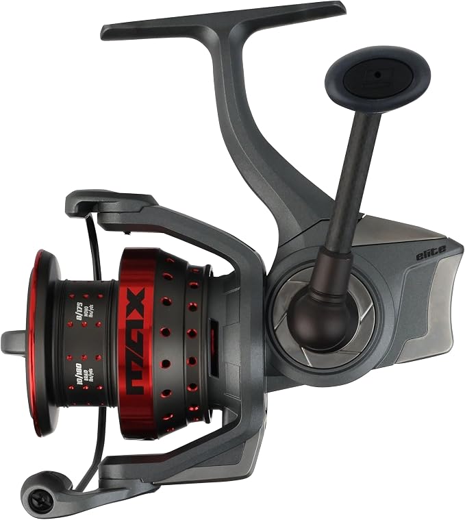 Abu Garcia Elite Max Spinning Reel, Right/Left Handle Position, Hybrid Front Drag for Smooth Operation, Saltwater or Freshwater Fishing Reel