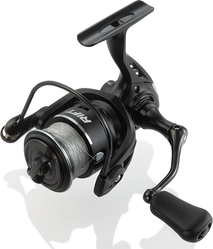 RIFT Chasm Spinning Reel, Carbon Disc Drag System, 5.2:1 Gear Ratio, 7+1 Stainless Steel Ball Bearings, CNC Aluminum Spool, Knurled Spool Center, Ambidextrous