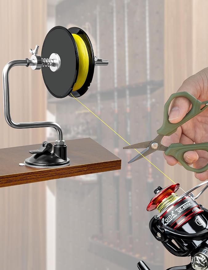 Fishing Tools Kit- Fishing Line Spooler,Tippet Holder,Fishing Scissors,Spinning Reels Spool Belt