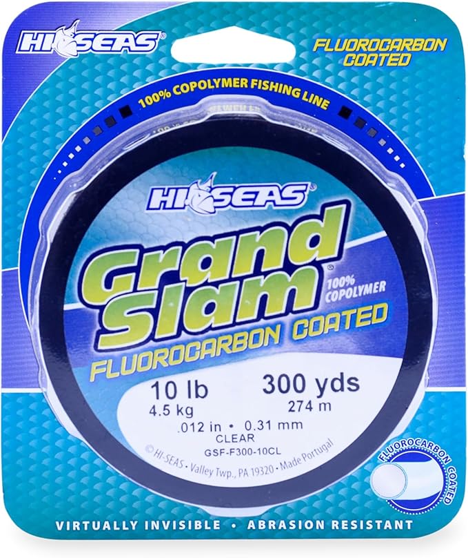 HI-SEAS Grand Slam Fluorocarbon Coated Fishing Line