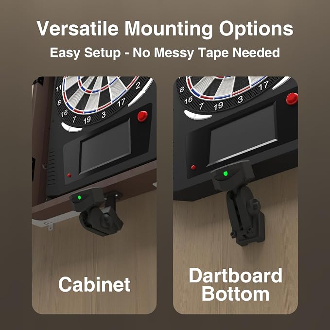FunVision Green Laser Dart Throw Line - 360° Oche Toe Dart Line Marker with Rechargeable Lithium Battery & USB Power Line