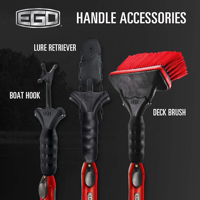Ego S1& S2 Fixed Handles, Fishing Net Extension, Multiple Lengths, Strong & Lightweight, Easy Net Removal, Modular System, 30+ Attachments