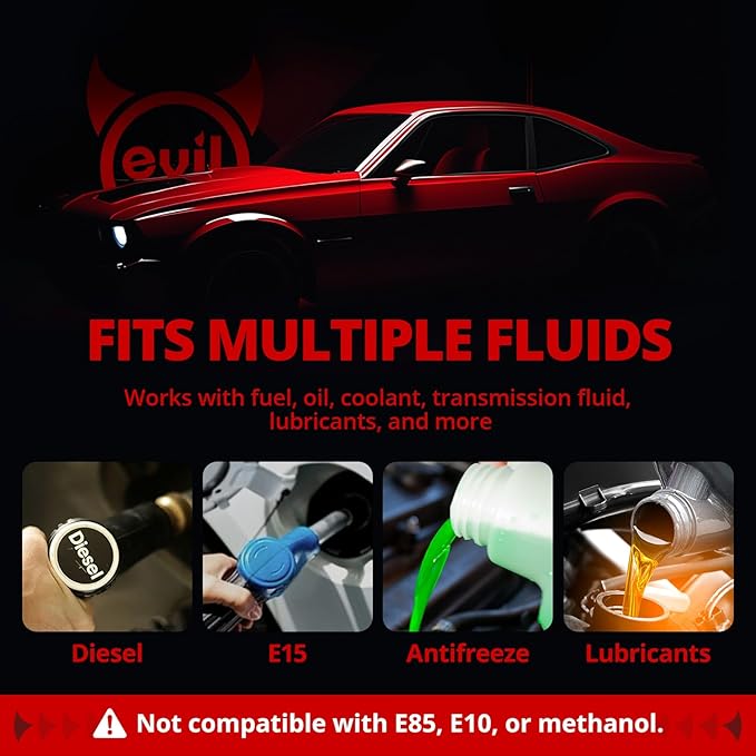 EVIL ENERGY 6AN Fuel Line, AN6 Braided Fuel Hose Nylon CPE 20FT Black