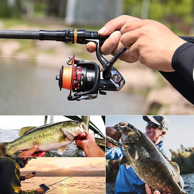 Sougayilang Fishing Reels Powerful 13+1BB Spinning Reels Ultra Smooth Reel for Saltwater or Freshwater