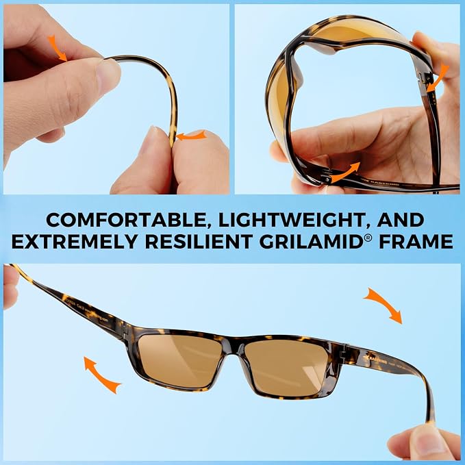 KastKing Huzzah Polarized Sport Sunglasses for Men and Women, Ideal for Driving Fishing Cycling and Running,UV Protection