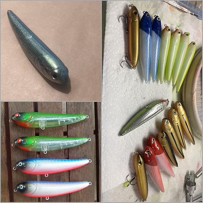 10 Blank Unpainted Minnow Crankbait Topwater Lipless Jerkbait Fishing Lures V3