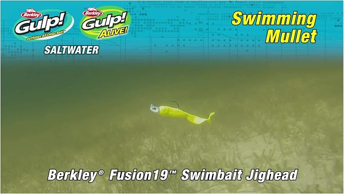 Berkley Gulp! Alive! Swimming Mullet Saltwater Fishing Soft Bait