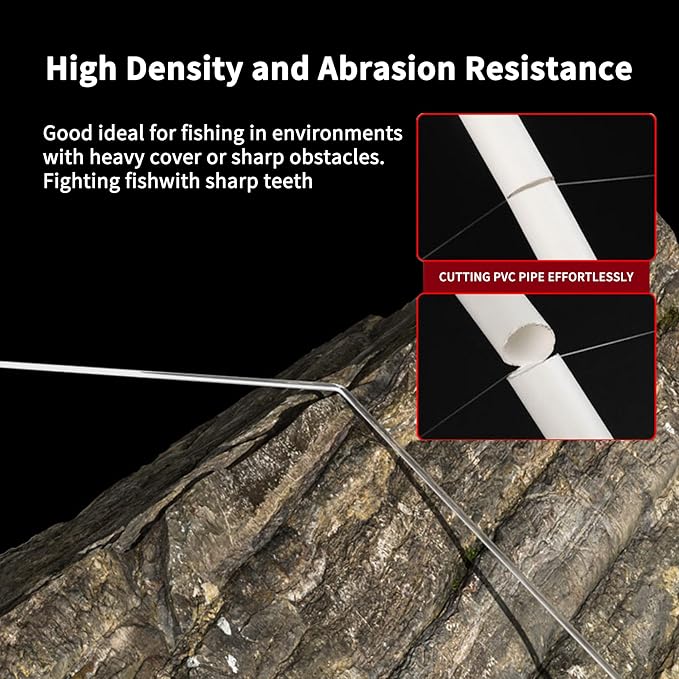 Eupheng Fluorocarbon Fishing Leader, 6/12PCS 20LB-80LB Invisible Fluorocarbon Leaders with Swivel and Snap,100% Fluorocarbon Leaders Line for Saltwater Freshwater
