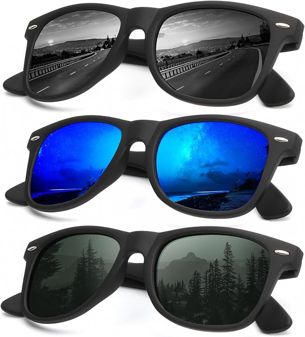 KALIYADI Sunglasses Men Polarized for Mens and Womens Unisex Sun Glasses for Driving UV Protection