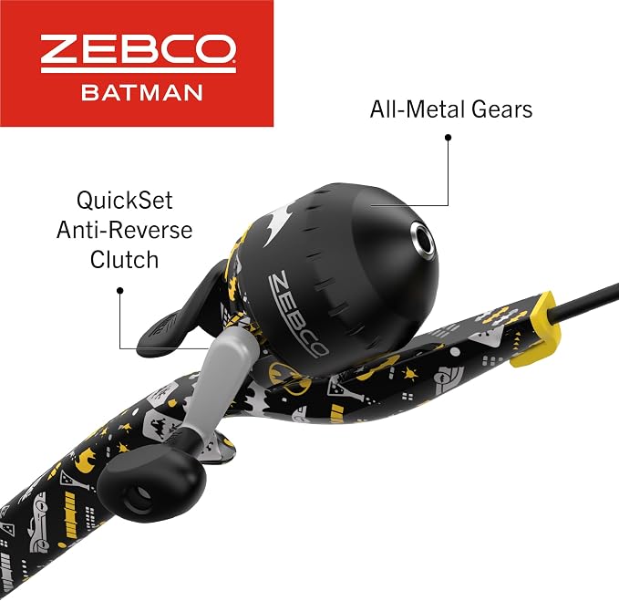 Zebco Youth Floating Spincast Reel and Fishing Rod Combo, Pre-Spooled with 6-Pound Cajun Line