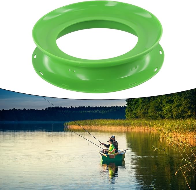 Lightweight PP Hand Reel for Throw Line and Hand-Line Fishing, No Backlash Tangle-Free Design, Portable Kite Line Winder for Surf and Beach Casting, Random Color, 16cm Outer Diameter(19cm 001)