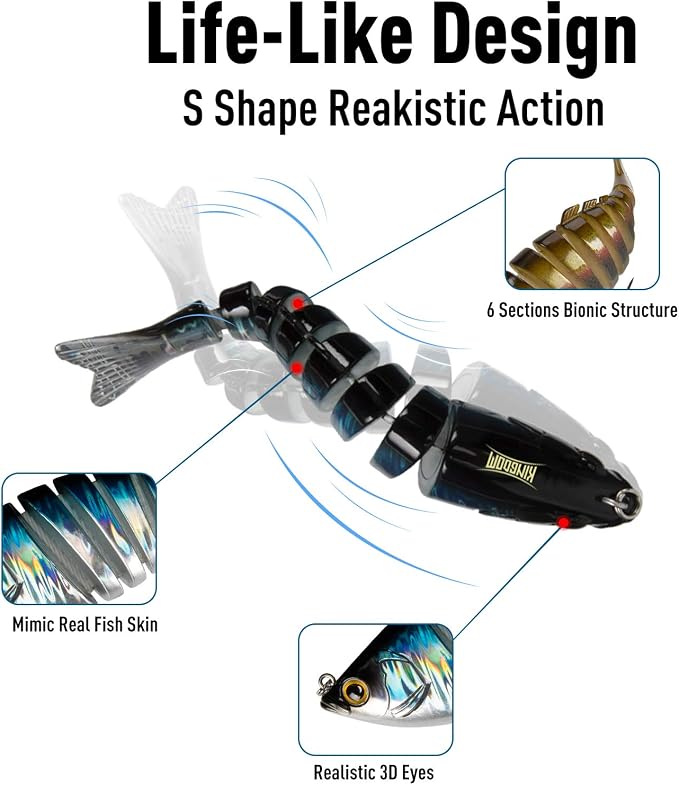 KINGDOM 3PCS Topwater Fishing Lures for Bass Whopper Popper Fishing Lure for Bass Catfish Pike Perch Floating Pencil Bait with Propeller Tail Freshwater/Saltwater