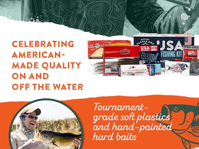 Catch Co Mystery Tackle Box Freshwater Largemouth and Smallmouth Bass Lures Fishing Kit