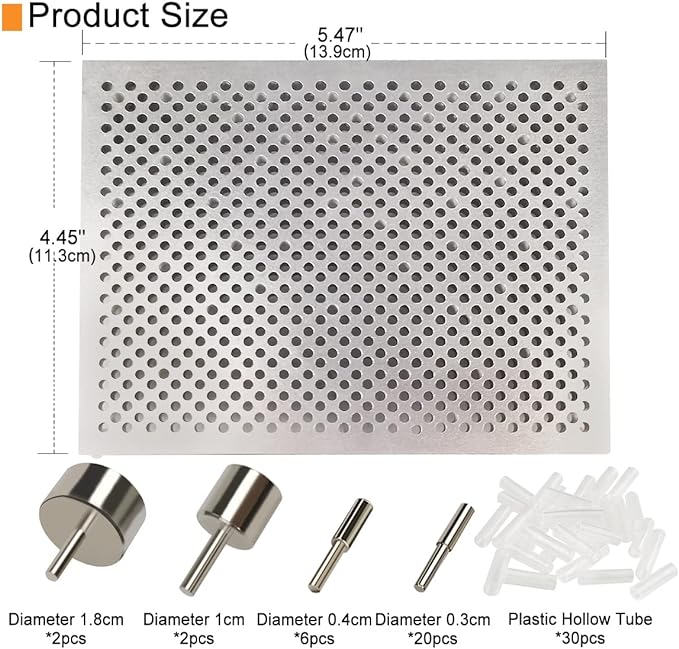 The hobbyworker Wire Bending Jig,Includes 30 Metal pegs for Jewelry Making Tools and Wire Wrapping Supplies