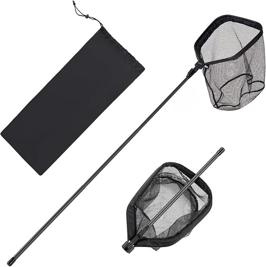 VEVOR Fishing Net, Landing Nets with Telescopic Handle Lightweight and Stronger Fish Gear, Durable and Fish-Friendly, for Kayak, Boat, Bank, Pond