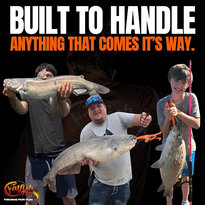 Catfish Pro Fishing for Fun Spinning Reel | Already Spooled with 20 LB Mono Fishing Line | Easy to Use Reel to Catch Fish