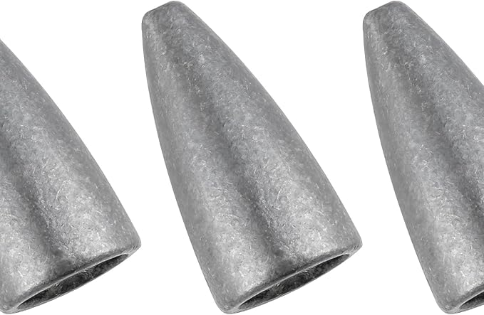 Dr.Fish 50 Pack Bullet Fishing Sinkers Worm Weights Lead Fishing Weights Bass Fishing Sinker Freshwater Texas Carolina Rig Punch Shot