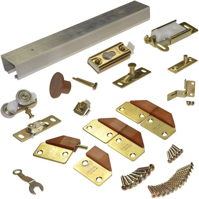 Johnson Hardware L.E Johnson 100FD362 4-Panel Hardware Set 36" - 2 Door System