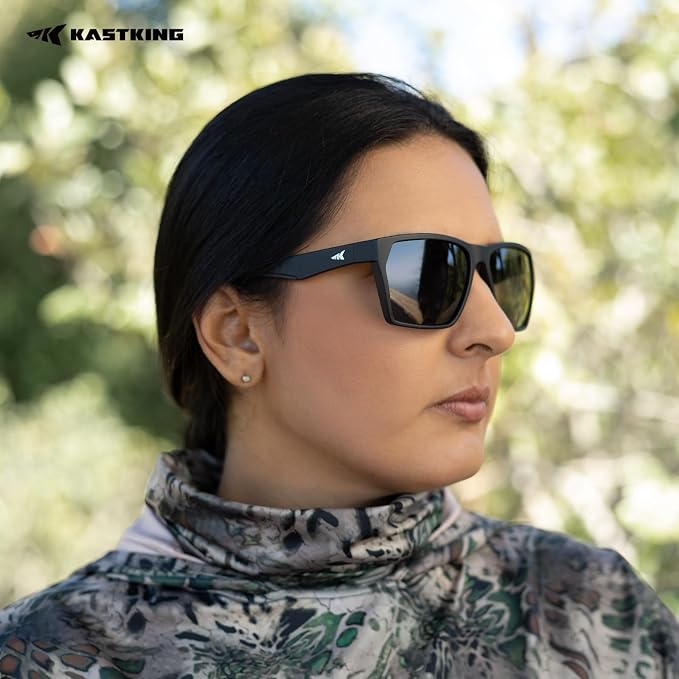 KastKing Beartrap Polarized Sports Fishing Sunglasses, With PuriVex Protective Lens Coating, Square Frame Design, Men Women