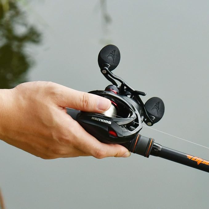 KastKing Speed Demon Elite Fishing Reel, World's Fastest 10.5:1 Gear Ratio/Deadbolt Baitcasting Reel, 10+1 Shielded Stainless Steel BB, CNC Lightweight Aluminum Frame, Available in Skipping Version