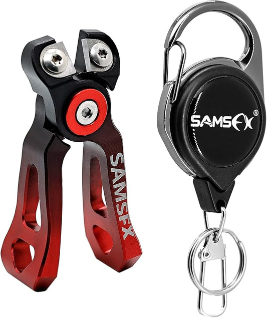SAMSFX MINI Fishing Line Cutters with Retractors, Braid Scissors,Tungsten Line Cutter that Cut Braid, Mono and Fluoro Lines Clean & Smooth Fly Fishing Equipment