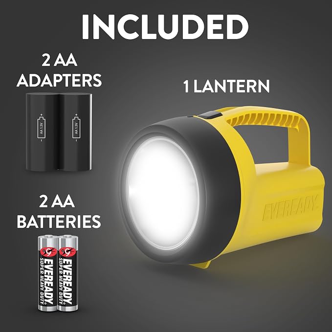 EVEREADY Floating LED Lantern, 60 Lumens, Water Resistant, Emergency Lanterns for Home Power Failure, Batteries Included