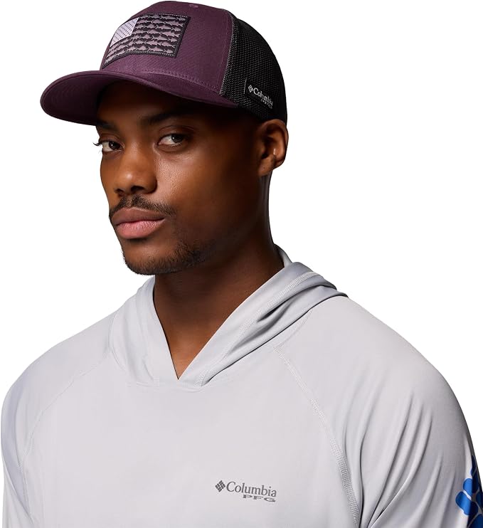 Columbia Unisex Adult PFG Logo Mesh Ball Cap